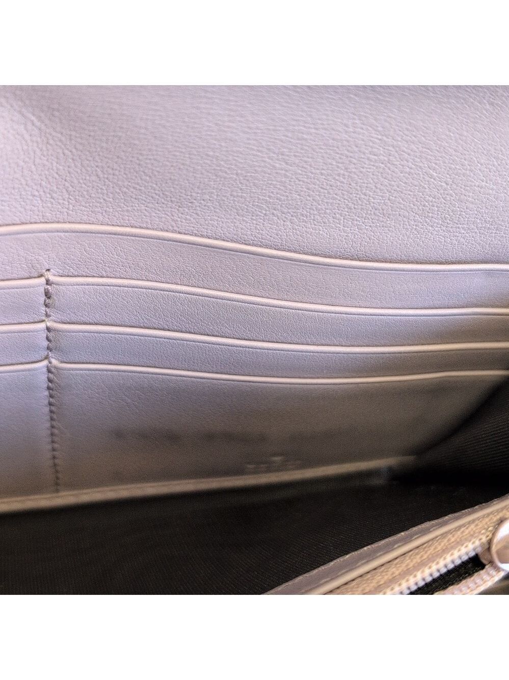 Gucci Micro Guccissima Lavender Italian Leather Vintage Continental Long Wallet - Picture 12 of 14